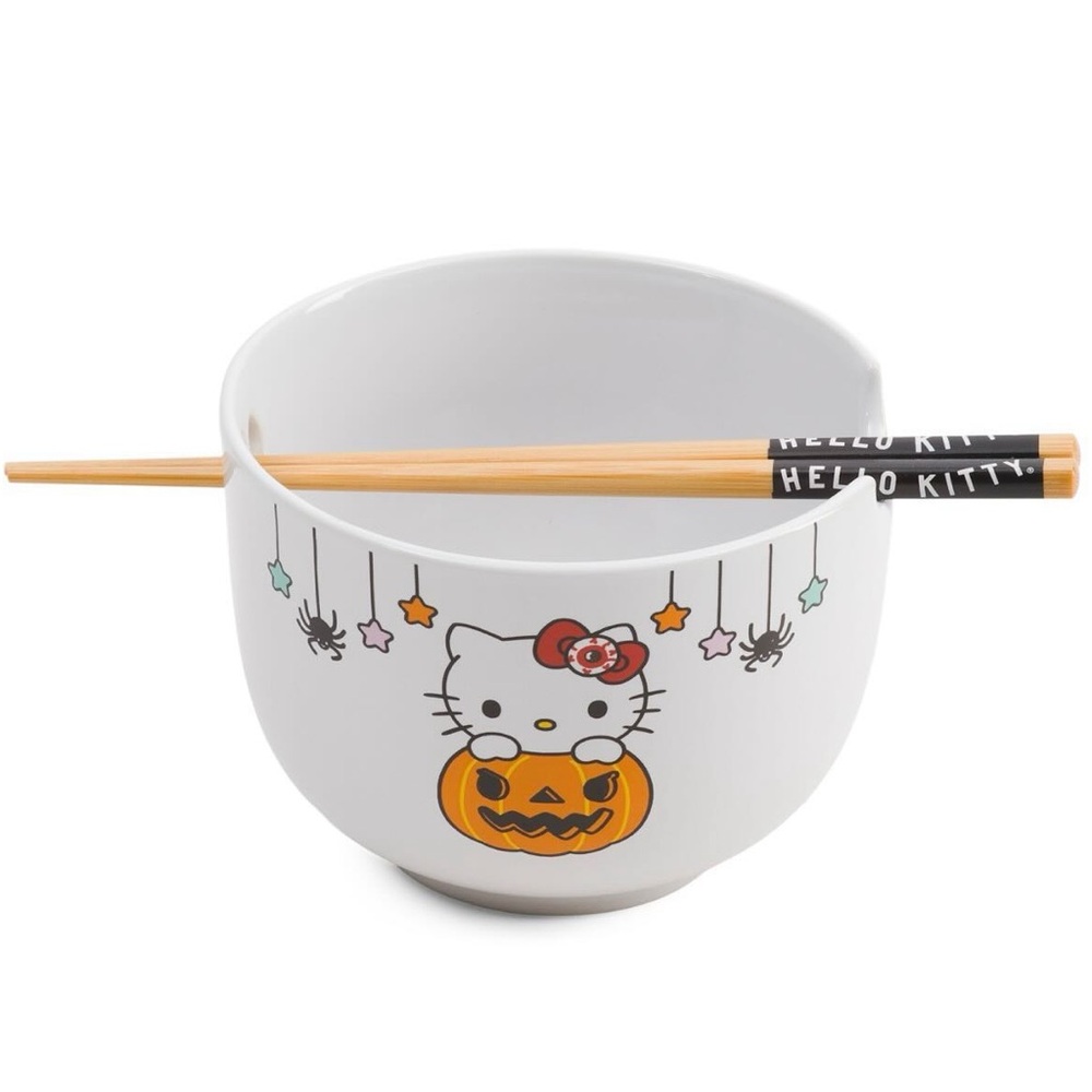 Hello Kitty Halloween Bowl and Chopsticks